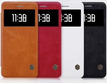 Чехол книжка кожаный Nillkin Qin Series для Xiaomi Mi 5S Red 5S Q-LC XM 